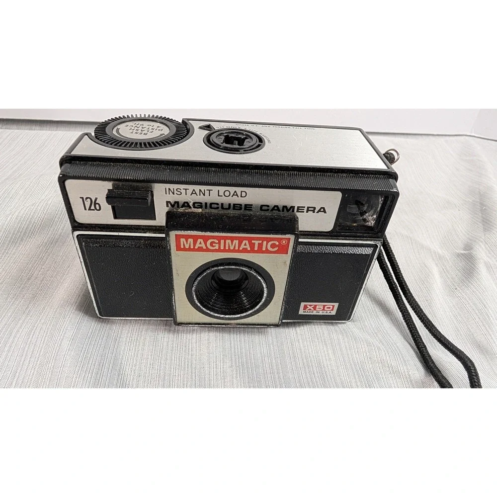 Imperial Magimatic X50 126 Film Camera Vintage Magicube Case - Untested